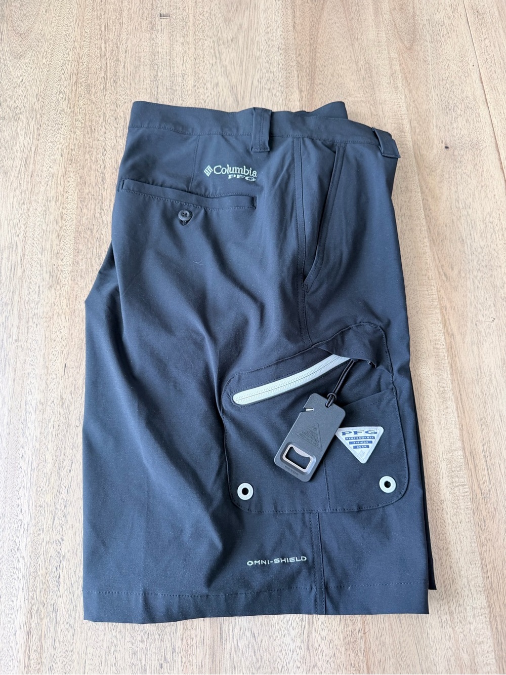 Columbia Men's Omni-Shield Black PFG Outdoor Pants Performance Fishing Gear 36”